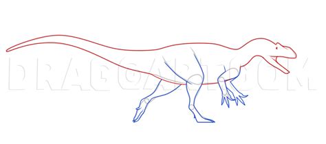 How To Draw An Allosaurus, Drawing, Step by Step, by Alatriste - DragoArt