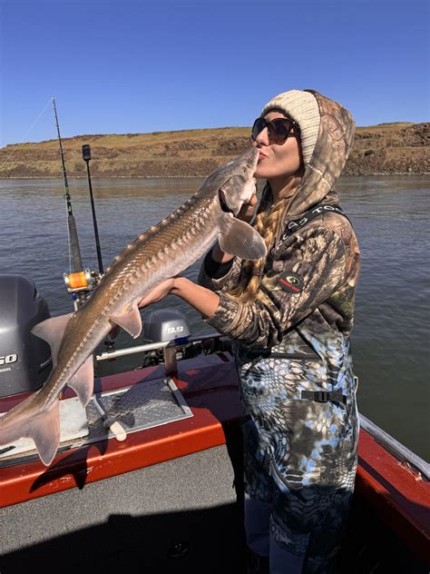 Kelly - Fish kiss on this catch and release! Name this fish in the