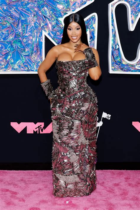 Cardi B's Shimmering Silver Hair Clip Ensemble Steals the Spotlight on