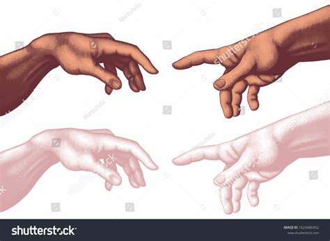 952 Creation of adam hands Stock Illustrations, Images & Vectors ...