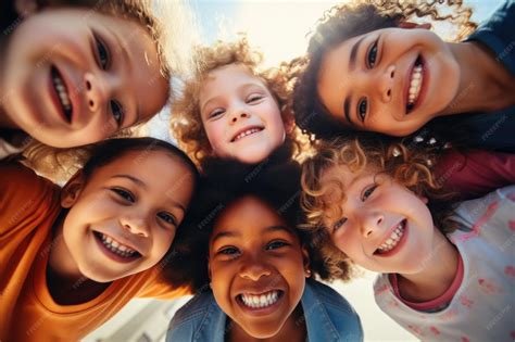 premium photo cheerful children playing  smiling