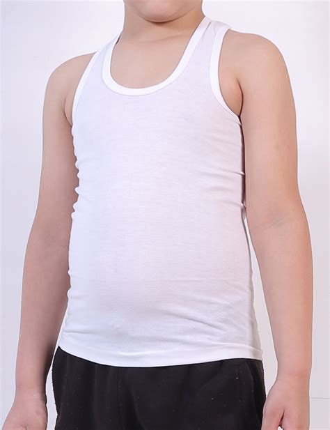 Boys Inner Vest (White) – Bodymax