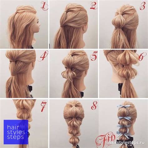Прическа хвост: 10 вариантов, фото-уроки | Hairstyle Steps l Сайт о ...