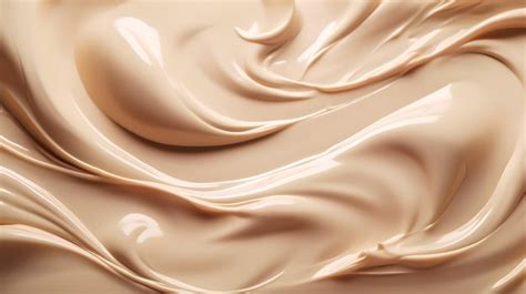 Premium AI Image | A close up of a cream colored liquid