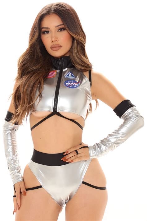 Astro Galaxy 3 Piece Costume Set - Silver | Fashion Nova