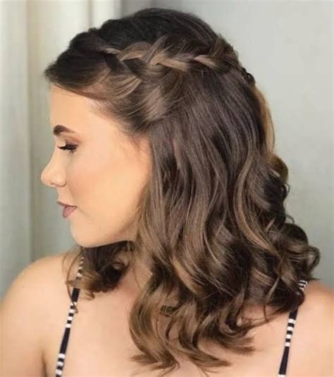 Penteado Cabelo No Ombro Casamento - Penteado cabelo no ombro madrinha | Penteados noiva cabelo médio ...