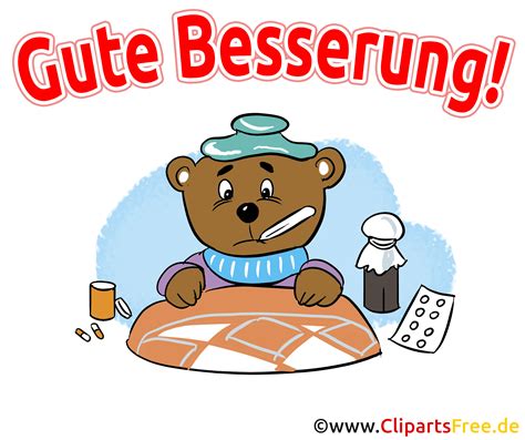 gute besserung cliparts gb bilder illustrationen