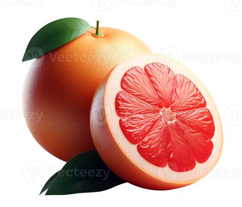 AI generated Grapefruit png fresh grapefruit png isolated ripe