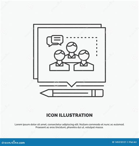 Analysis, Argument, Business, Convince, Debate Icon. Line Vector Gray