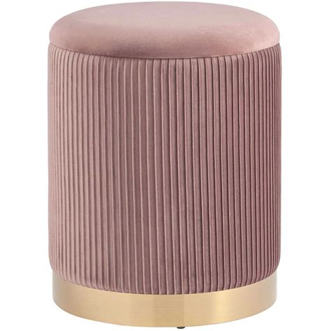 Пуф с ящиком Beatrice розовый Glossy Velor по цене 12 500 руб. купить в ...