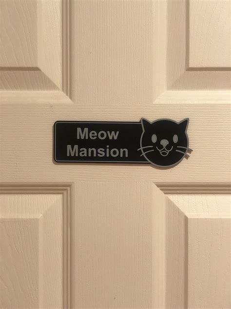 Custom Cat Door Sign - Etsy