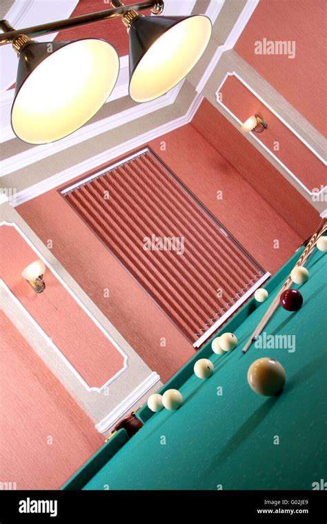 table for game in billiards Stock Photo - Alamy
