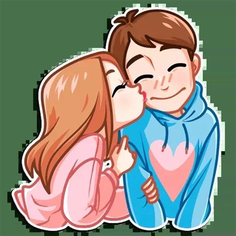Набор стикеров для Telegram «История любви» | Love cartoon couple, Cute ...