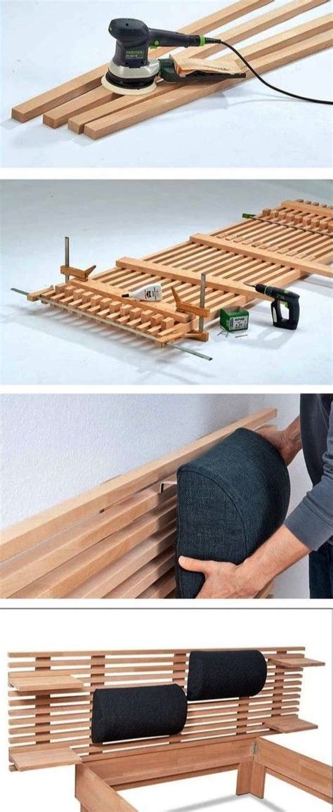 Двуспальная деревянная кровать своими руками | Modern bedroom furniture ...