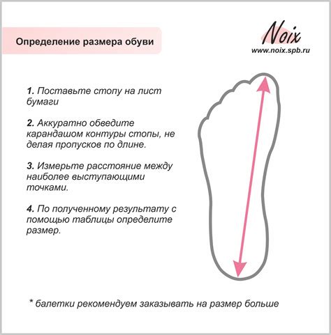 Размерная таблица обуви для хореографии, гимнастики и танцев