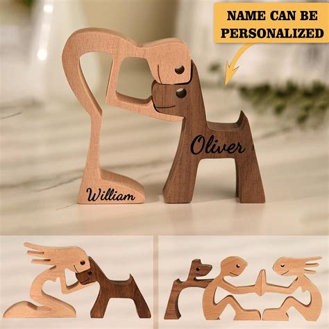 Personalized Wooden Dog Carvings - gousvip