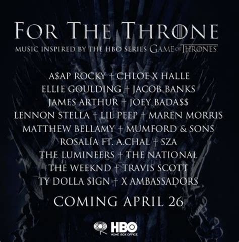 'Game of Thrones' Soundtrack 'For The Throne' Features The Weeknd ...