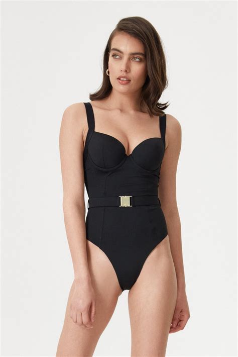 Black Push-Up One Piece