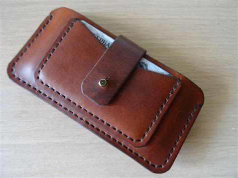 Работа с кожей. Чехол для телефона. making leather case for iphone. DIY ...