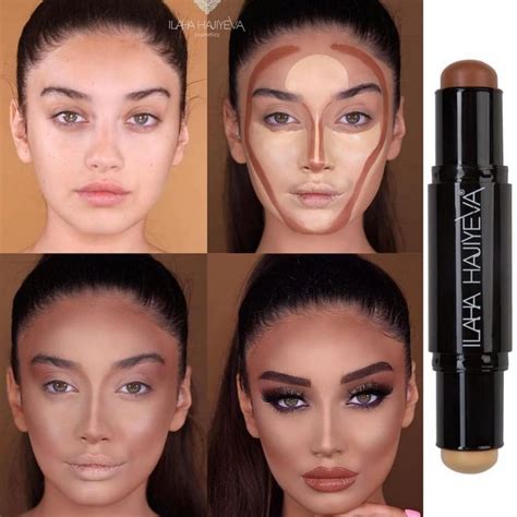 ilaha Hajiyeva Contour stick | Румяна, Макияж, Брови