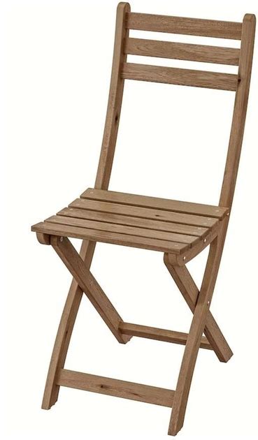 Стул для кухни и гостиной раскладной IKEA ASKHOLMEN Светло-коричневый ...