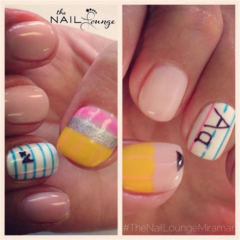 Back to school nails | Teacher nails, School nails, Back to school nails