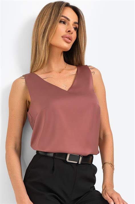 Женский топ под пиджак Happyfox 6694285 розовый купить оптом в HappyWear.ru