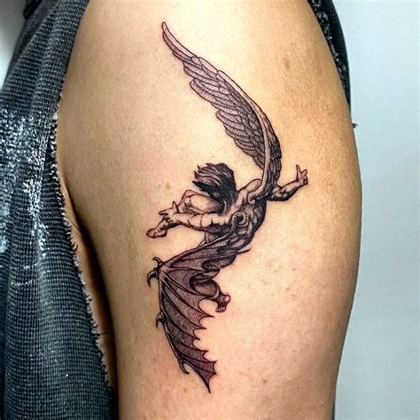 fallen angel tattoo designs symbolism styles meaning