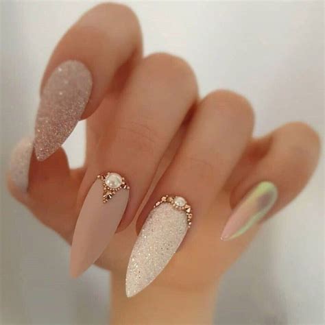beige manicure | Nail art wedding, Wedding nails, Wedding nails design