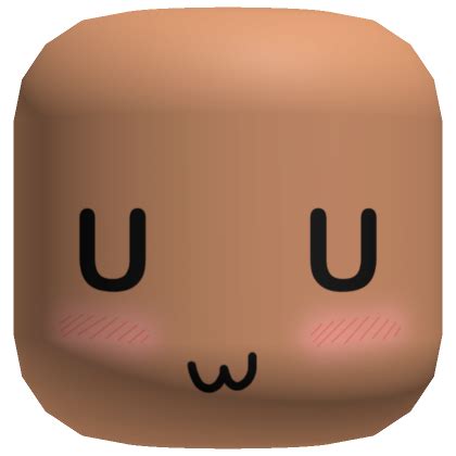 happy uwu blush face roblox