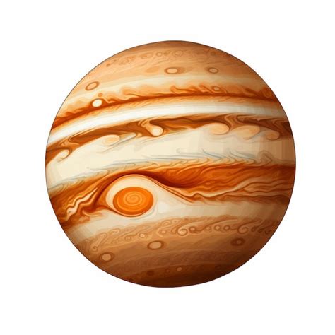 Premium Photo | Jupiter planet isolated on white background Realistic ...
