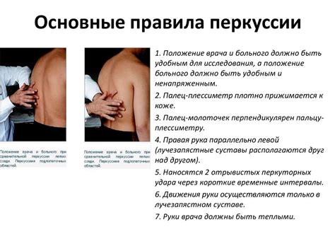 Перкуссия как метод исследования больного. Перкуссия легких в норме и ...