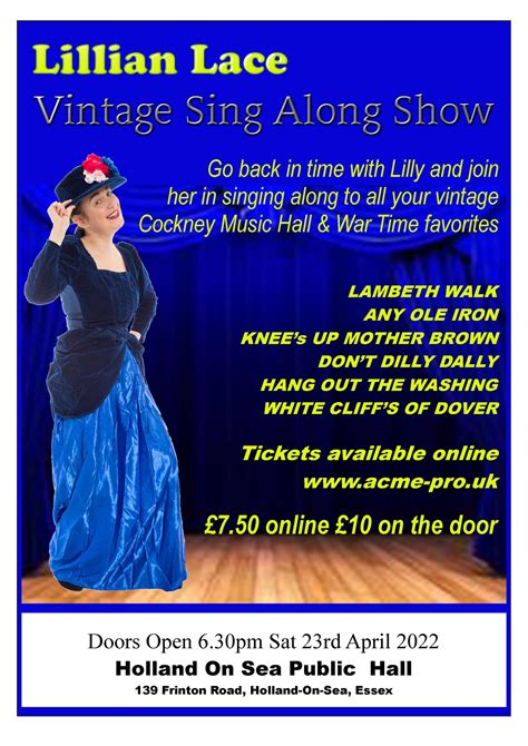 Lillian Lace Vintage Sing Along Show – acme-pro