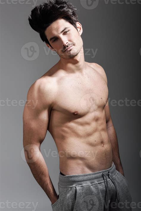 Half naked sexy body of muscular athletic man 6521079 Stock Photo at