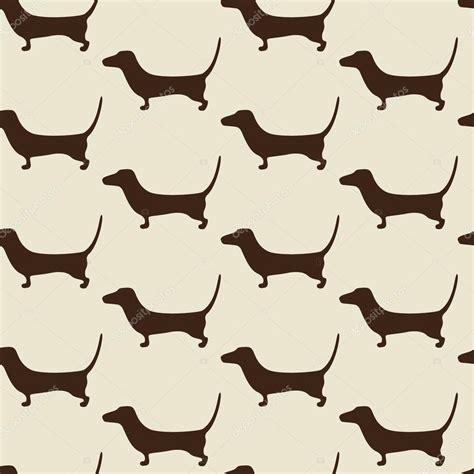 dachshund pattern stock vector  cmborgali