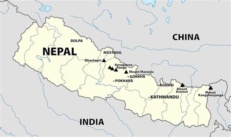 Nepal map