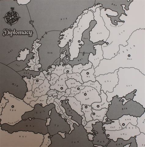 PARTS ONLY -Diplomacy Board Game 1999 Edition - Conference Map Pad (18 ...