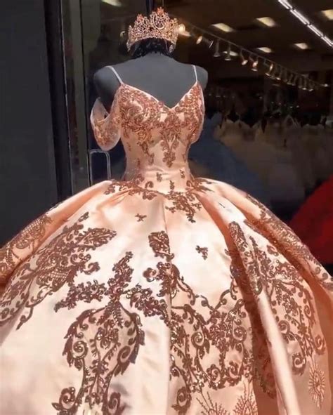 Vestidos De XV Años Quinceanera Dress 2021 Pink Rose Gold - Etsy