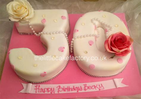 Pink Vintage Number 30 Cake