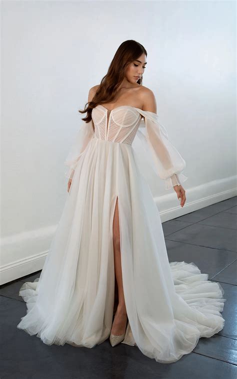 1497 | Martina Liana | Luxe Strapless A-Line Wedding Dress with Off-the ...