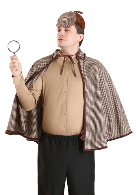 Sherlock Holmes Hat and Poncho Adult Costume Kit | Sherlock Holmes Costumes