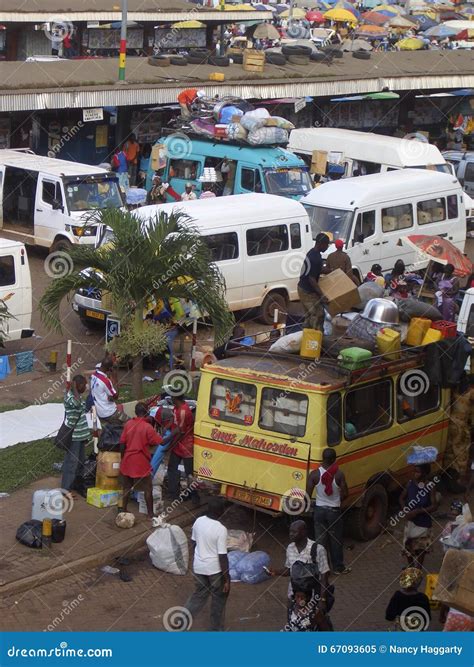 Busy African Bus Station in Kumasi, Ghana Editorial Image - Image of