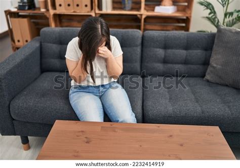Down Syndrome Woman Patient Crying Having Stock Photo 2232414919 ...