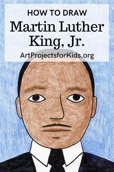 how to draw martin luther king jr for kids