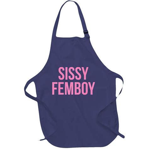 Sissy Femboy Crossdressing Aesthetic Full-Length Apron With Pockets