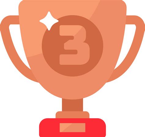 3rd trophy award third place 29159415 Vector Art at Vecteezy