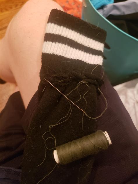 Fixing thigh highs, wish it luck in surgery : r/teenfemboy