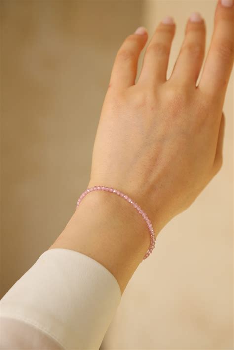 Браслет из розовых фианитов – Fiore Store
