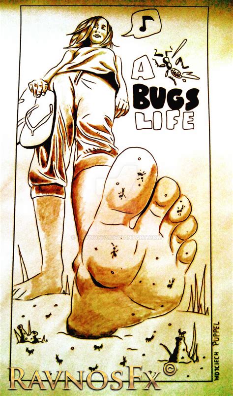 girl crushing some ants by RavnosFX on DeviantArt