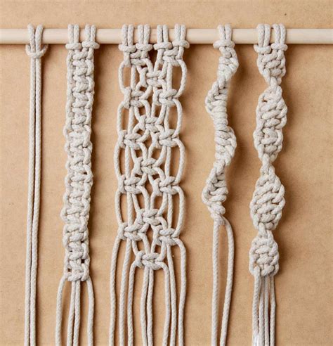 tie macrame knots  create diy woven decor